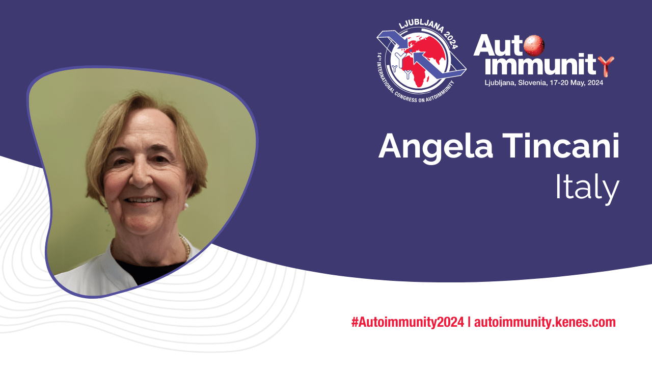 International Congress on Autoimmunity 2024 Speaker Angela Tincani